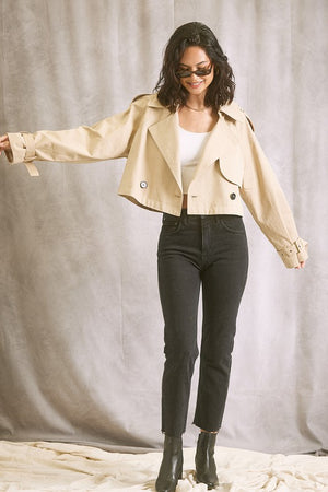 Cropped Trench Jacket