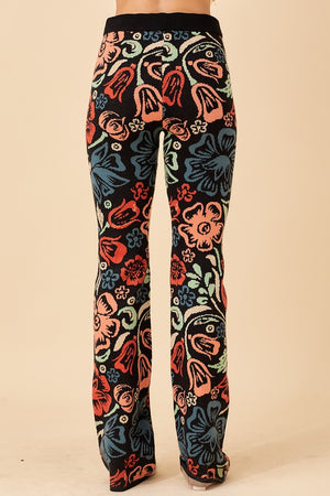 Floral Knit Pants