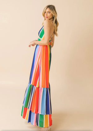 Rainbow Maxi Dress