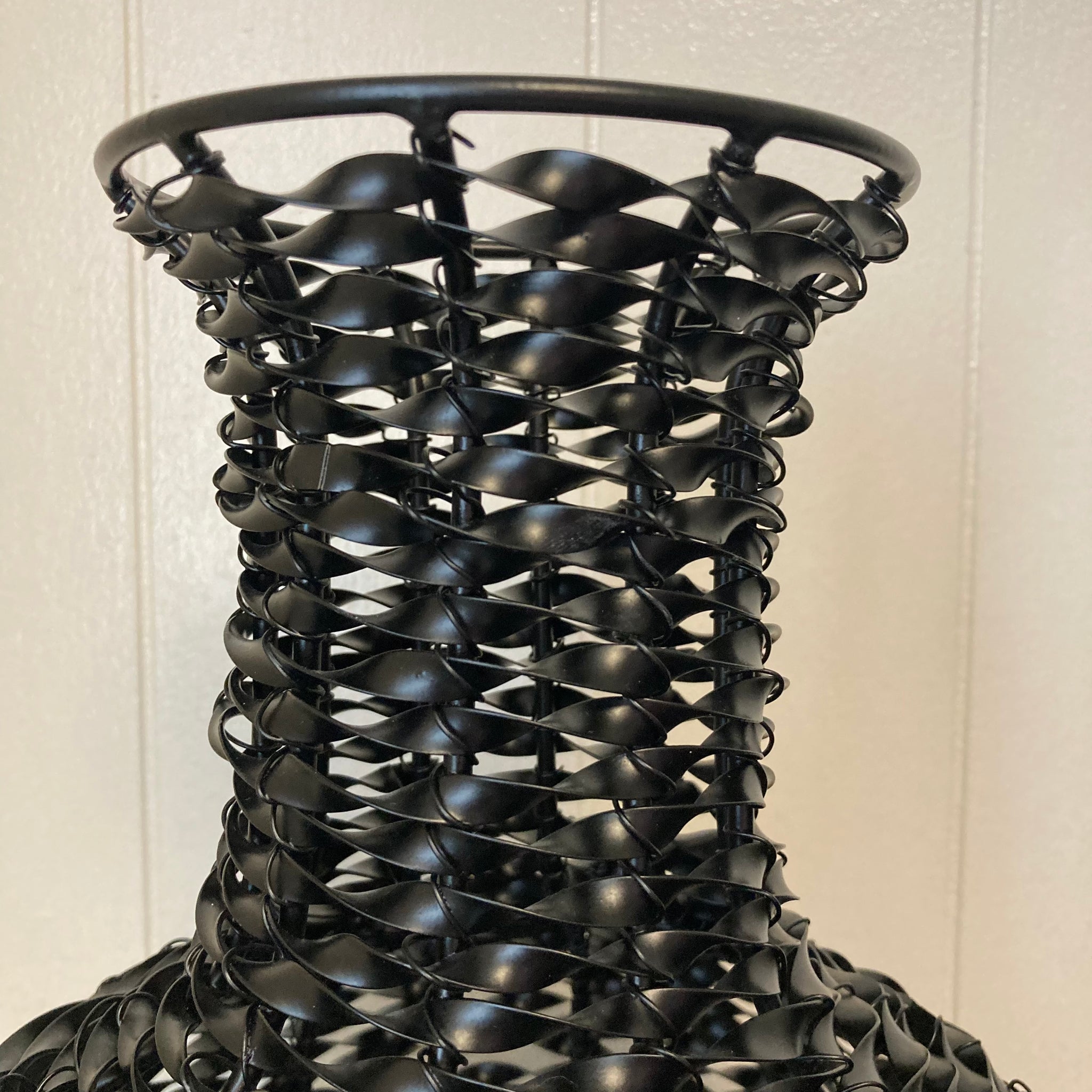 Twisted Iron Large Accent Vase- Low Shipping