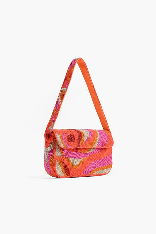 Colorful Beaded Shoulder Bag