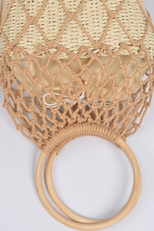 Crochet Basket Drop Bag