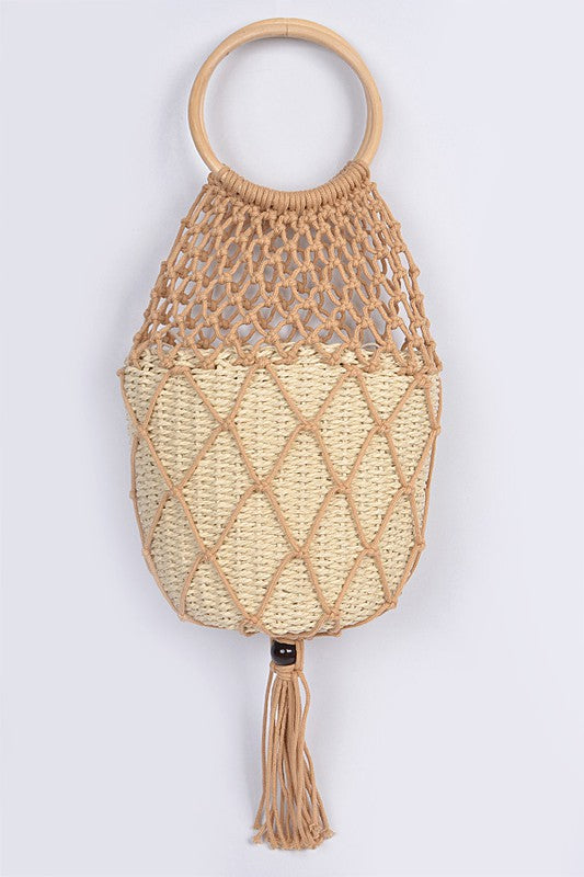 Crochet Basket Drop Bag