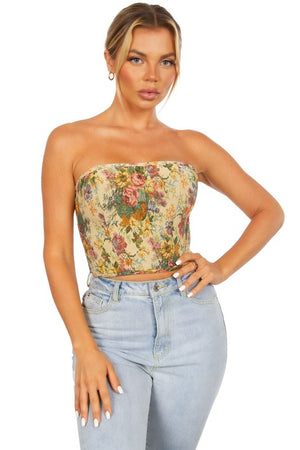 Floral Tapestry Corset