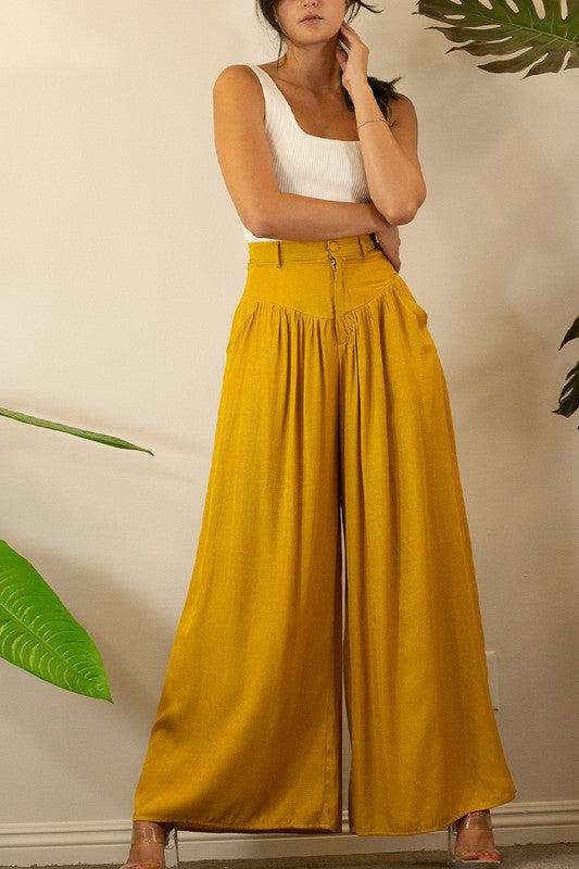 Buy Women Yellow Tapered Pants Online At Best Price - Sassafras.in