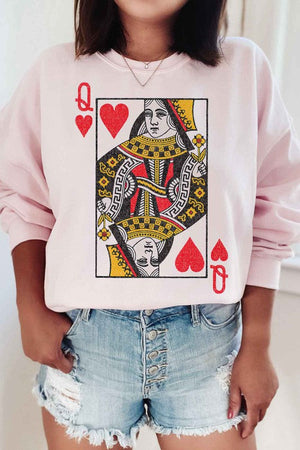 Plus Size Queen Of Hearts Sweatshirt