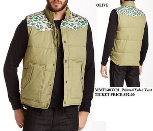 Men's Vest Jacket Olive
