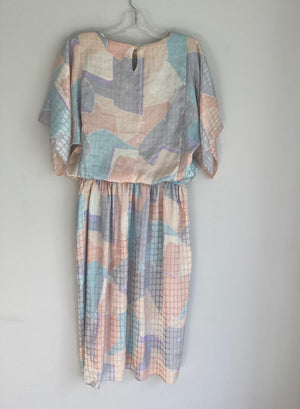 Vintage Satin Dress- Medium