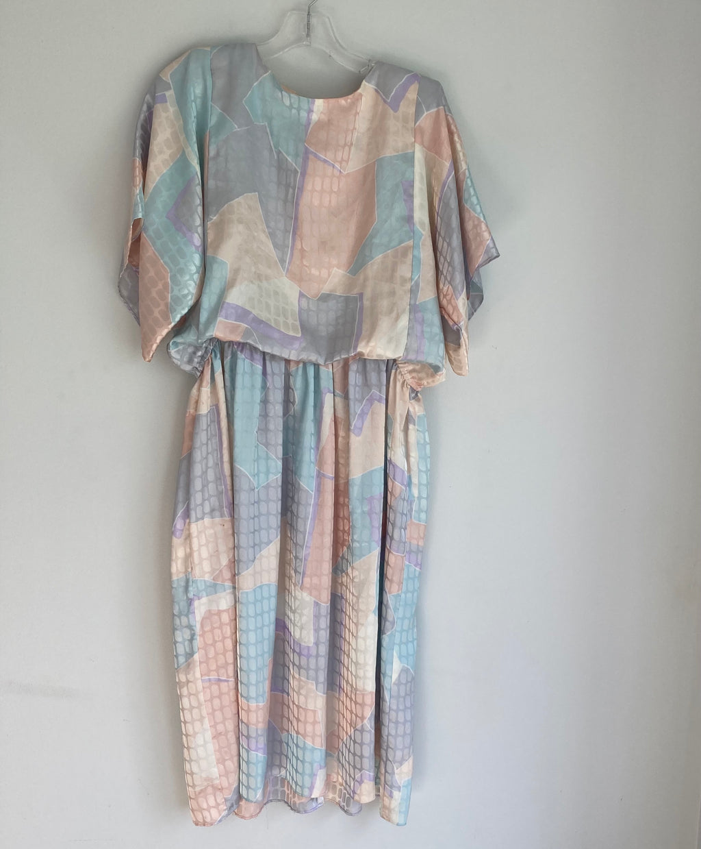 Vintage Satin Midi Dress